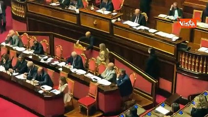 Meloni tona in Aula al Senato dopo aver consegnato il discorso a Montecitorio