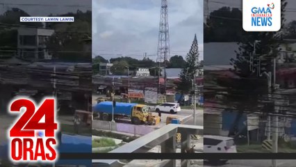 Cargo truck na nawalan umano ng preno, nang-araro ng 9 sasakyan; 3 sugatan | 24 Oras