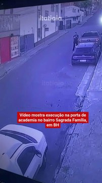 Vídeo mostra execução na porta de academia no bairro Sagrada Família, em BH