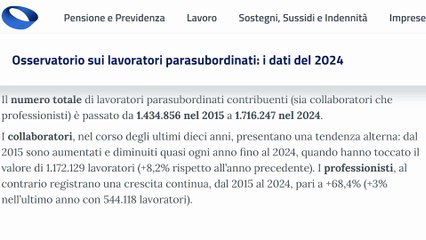 LAVORO AUTONOMO: Aumento in Gestione Separata! I dati INPS 2015-2024