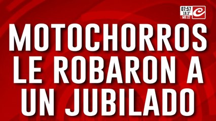 Motochorros agredieron salvajemente a un jubilado y le robaron el auto