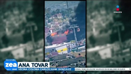 Así se vivió el incendio que se registró en una fábrica de colchones en Ecatepec