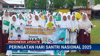 Pawai Hari Santri di Polewali Mandar Sulbar Dimeriahkan Tarian Kuda Pattudu dan Musik Rebana