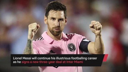 Breaking News - Messi signs contract extension at Inter Miami