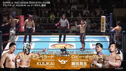 El Desperado & Kuukai vs. Kosei Fujita & Robbie Eagles - Super Junior Tag League 2025 Block B Match: NJPW Super Junior Tag League 2025 Day 1 (10/23/2025)