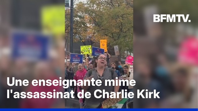 États-Unis: une enseignante mimant l'assassinat de Charlie Kirk lors d'une manifestation contre Donald Trump suscite la polémique