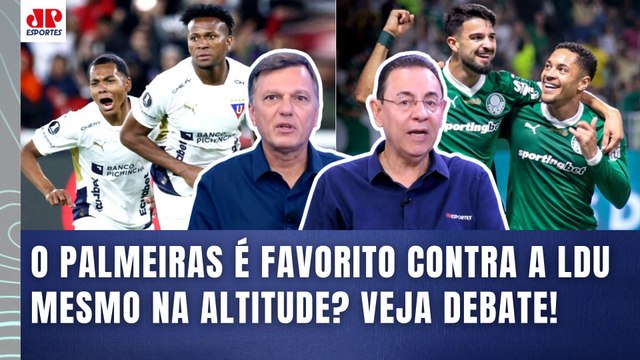 ESSA É A REAL, cara! Pra mim, o PALMEIRAS contra a LDU... OLHA esse DEBATE sobre a Libertadores!