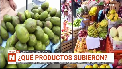 LA PAZ, ¿QUÉ PRODUCTOS SUBIERON DE PRECIO?