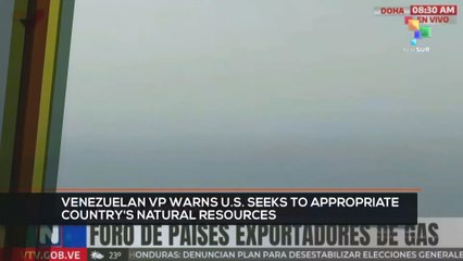FTS 12:30 23-10: Venezuelan VP warns U.S. seeks to appropriate country’s natural resources