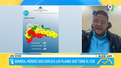 General Méndez pide estar alerta sobre alertas del COE | El Despertador