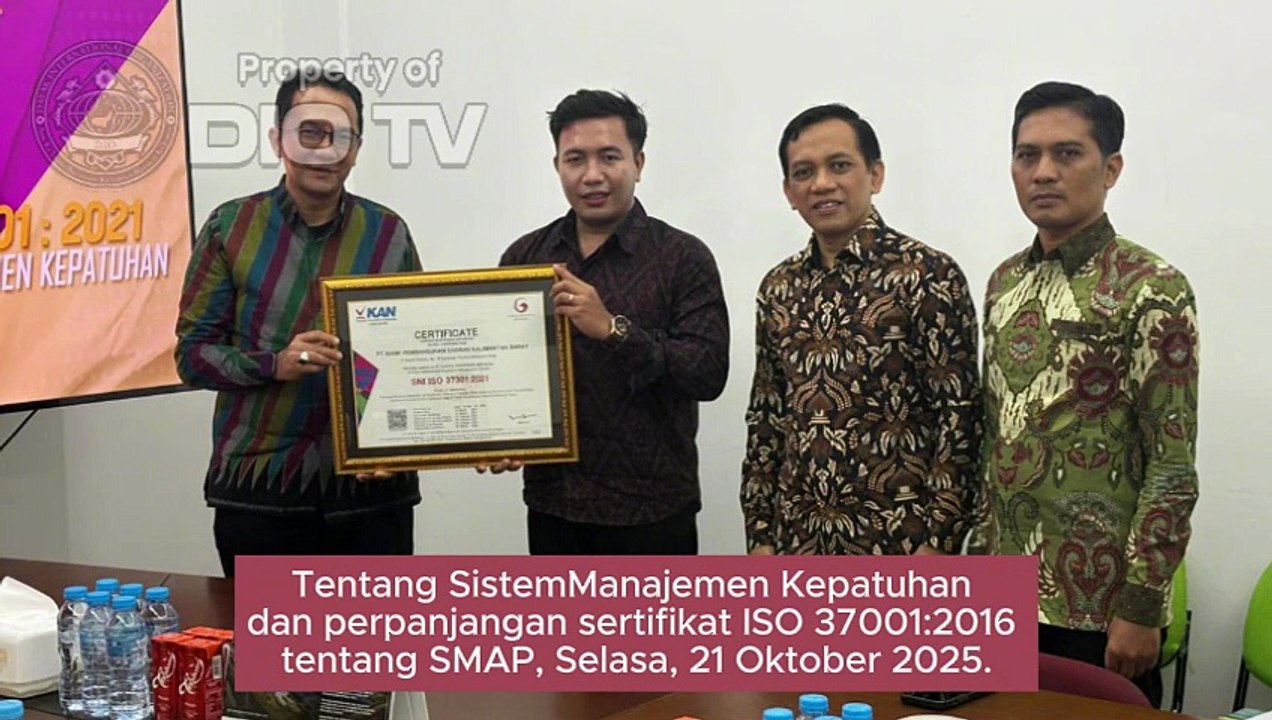 Bank Kalbar Raih Sertifikat ISO 37301:2021  menerapkan standar di bidang kepatuhan dan pencegahan penyuapan