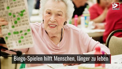 Bingo-Spielen hilft Menschen, länger zu leben