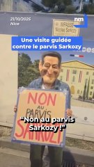"C'est une honte !" : à Nice, une visite guidée pour protester contre le parvis Nicolas Sarkozy