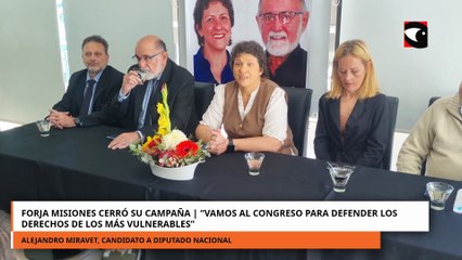 Forja Misiones cerró su campaña Vamos al congreso para defender los derechos de los más vulnerables