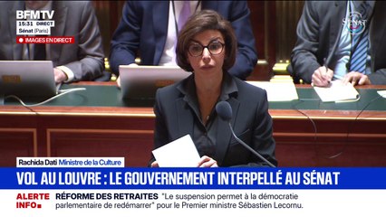 Cambriolage au Louvre: Rachida Dati affirme que les alarmes ont fonctionné