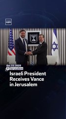 Israeli President Receives Vance in Jerusalem