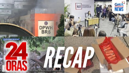 24 Oras: (Part 1) Nasunog na gusali ng DPWH | Pagsabog ng pagawaan ng paputok sa Bulacan | ICI hearing, ila-livestream na, atbp.