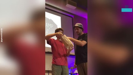 Crowd Erupts Over Rubik’s Cube Magic Trick