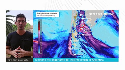 Fuertes tormentas y luego mucho frío para octubre en Argentina
