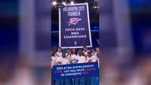 Thunder - Les joueurs reçoivent leurs bagues de champions NBA
