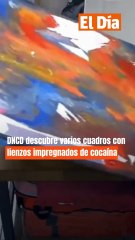 DNCD descubre varios cuadros con lienzos impregnados de cocaína