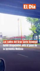 Las calles del Gran Santo Domingo lucen despejadas ante el paso de la tormenta Melissa