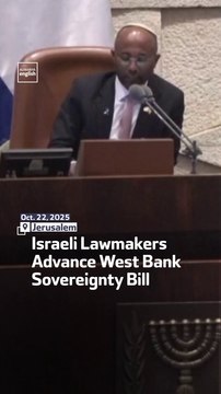 Israeli Lawmakers Advance West Bank Sovereignty Bill