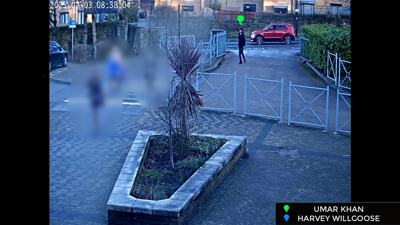 CCTV footage released of Mohammed ‘Umar’ Khan arriving at school on the day of Harvey Willgoose's murder