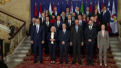 Leaders pose for family photo at Balkans summit