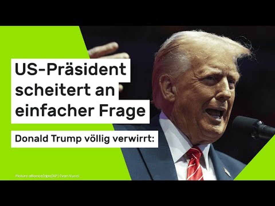 Donald Trump völlig verwirrt: US-Präsident scheitert an einfacher Reporter-Frage