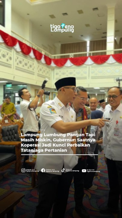 Lampung Lumbung Pangan Tapi Masih Miskin, Gubernur: Saatnya Koperasi Jadi Kunci Perbaikan Tataniaga Pertanian