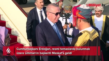 'Körfez' diplomasisi sürüyor! Cumhurbaşkanı Erdoğan Umman'da
