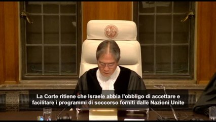 Corte internazionale Giustizia: Israele consenta aiuti Unrwa a Gaza