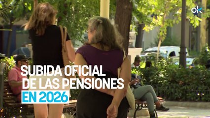 Subida oficial de las pensiones en 2026: la tabla de las pensiones máximas y mínimas