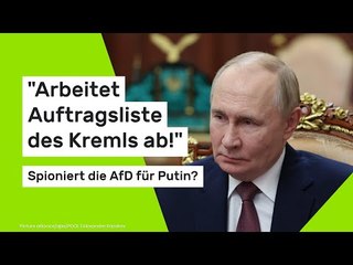 "Arbeitet Auftragsliste des Kremls ab!" Spioniert die AfD für Putin?