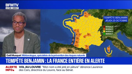 Marschall Truchot : Tempête Benjamin, 18 départements en vigilance orange - 22/10