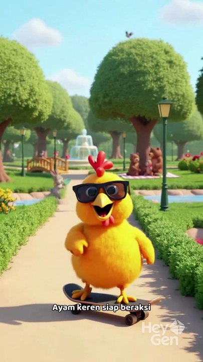 Ayam Skateboard Kocak