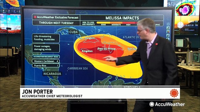 Melissa to bring catastrophic flooding to the Caribbean