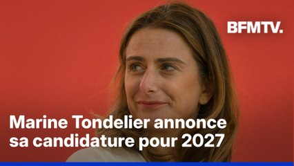 La secrétaire nationale des Écologistes Marine Tondelier annonce sa candidature à la présidentielle de 2027