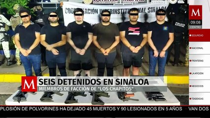 Detienen en Sinaloa a seis integrantes de la facción “Los Chapitos”