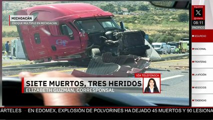Choque múltiple en la autopista México-Guadalajara deja 7 muertos y 3 heridos