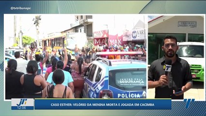 Caso Esther: velório da menina morta e jogada na cacimba