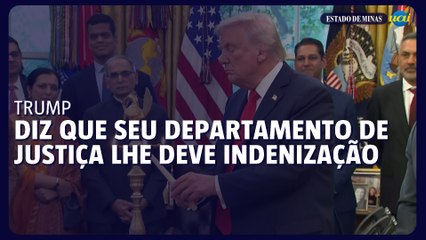 Trump diz que seu próprio Departamento de Justiça lhe deve indenização milionária por danos