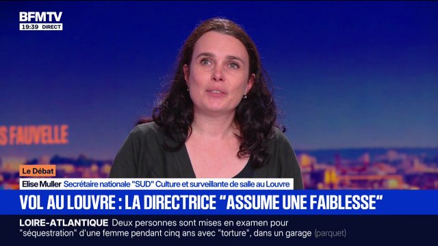 Cambriolage au Louvre: La direction de la surveillance a été exemplaire, elle a fait ce qu'elle a pu , affirme Elise Muller (surveillante de salle au Louvre)