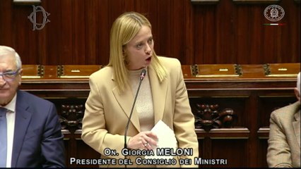 Roma - Comunicazioni in vista del Consiglio europeo del 23/10/25: replica del Presidente Meloni alla Camera  (22.10.25)
