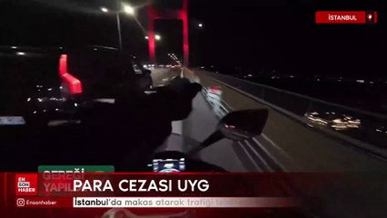 İstanbul'da makas atarak trafik güvenliğini tehlikeye düşüren sürücü yakalandı