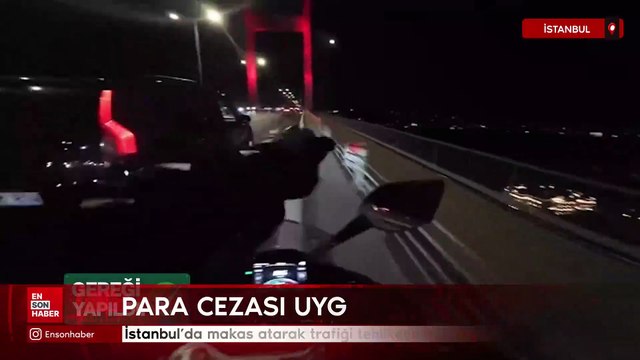 İstanbul'da makas atarak trafik güvenliğini tehlikeye düşüren sürücü yakalandı