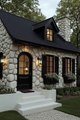 Black & White Stone Cottage – A Timeless Fairytale Home