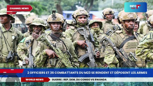 RDC 2 officiers et 36 combattants du M23 se rendent et déposent les armes #RDC #M23 #Goma