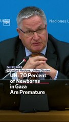 UN 70 Percent of Newborns In Gaza Are Premature